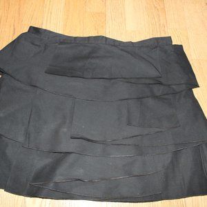 BCBG MAXAZRIA BLACK LAYERED FASHION SKIRT SIZE 12